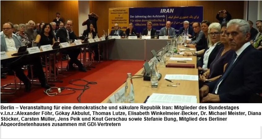 Gegen die Hinrichtungen und für eine demokratische und säkulare Republik Iran